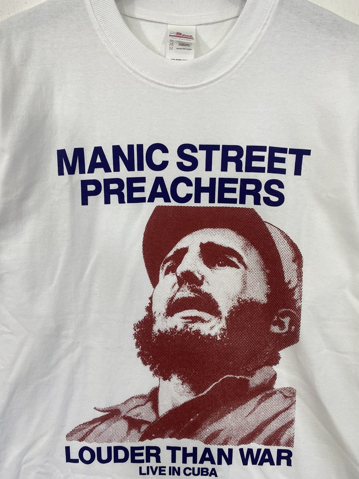 Band Tees MANIC STREET PREACHERS britpop band Fidel Castro Cuba shirt Size US M / EU 48-50 / 2 - 3 Thumbnail