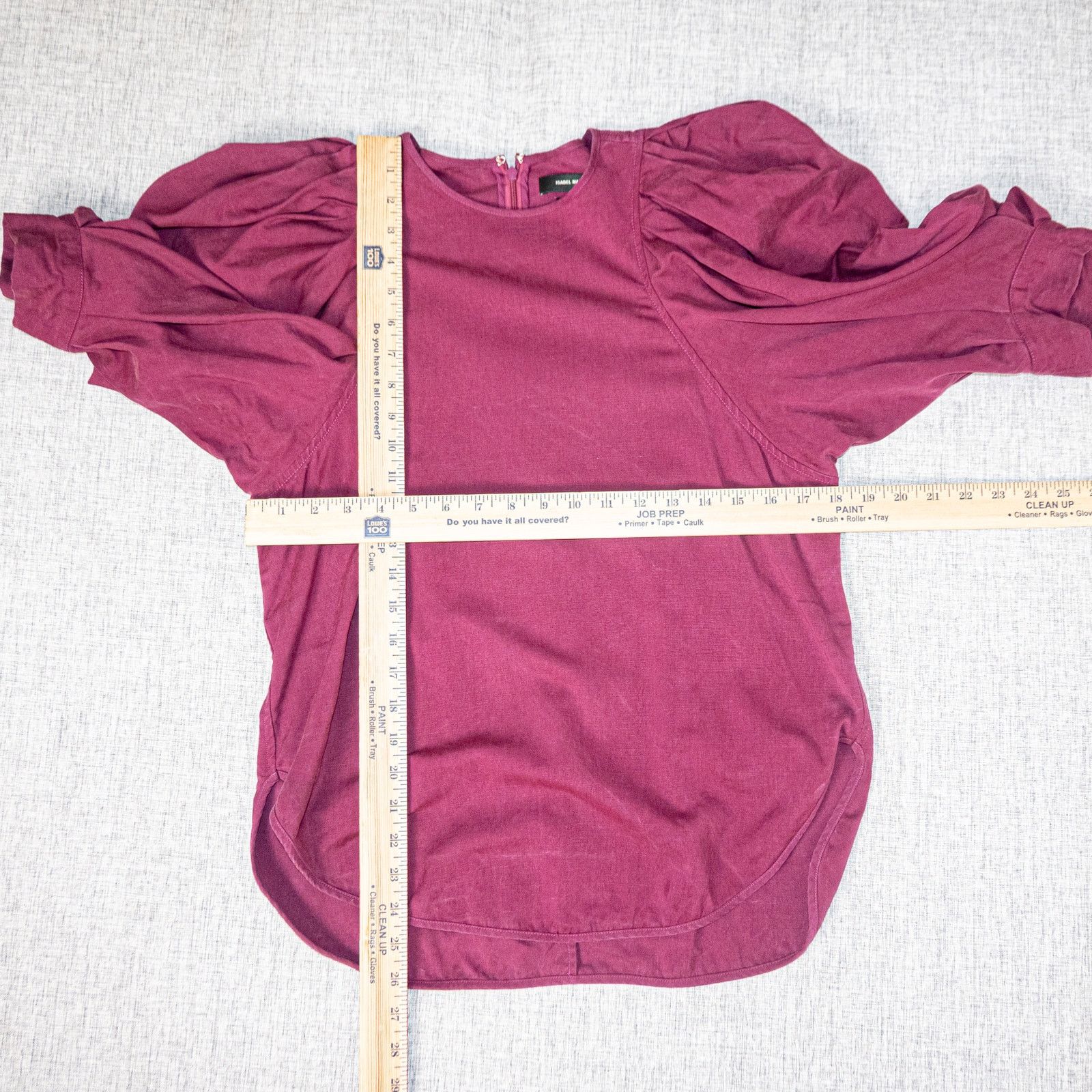 Isabel Marant ISABEL MARANT $805 Surya Balloon Sleeve Crepe Top size 42 Size M / US 6-8 / IT 42-44 - 6 Thumbnail