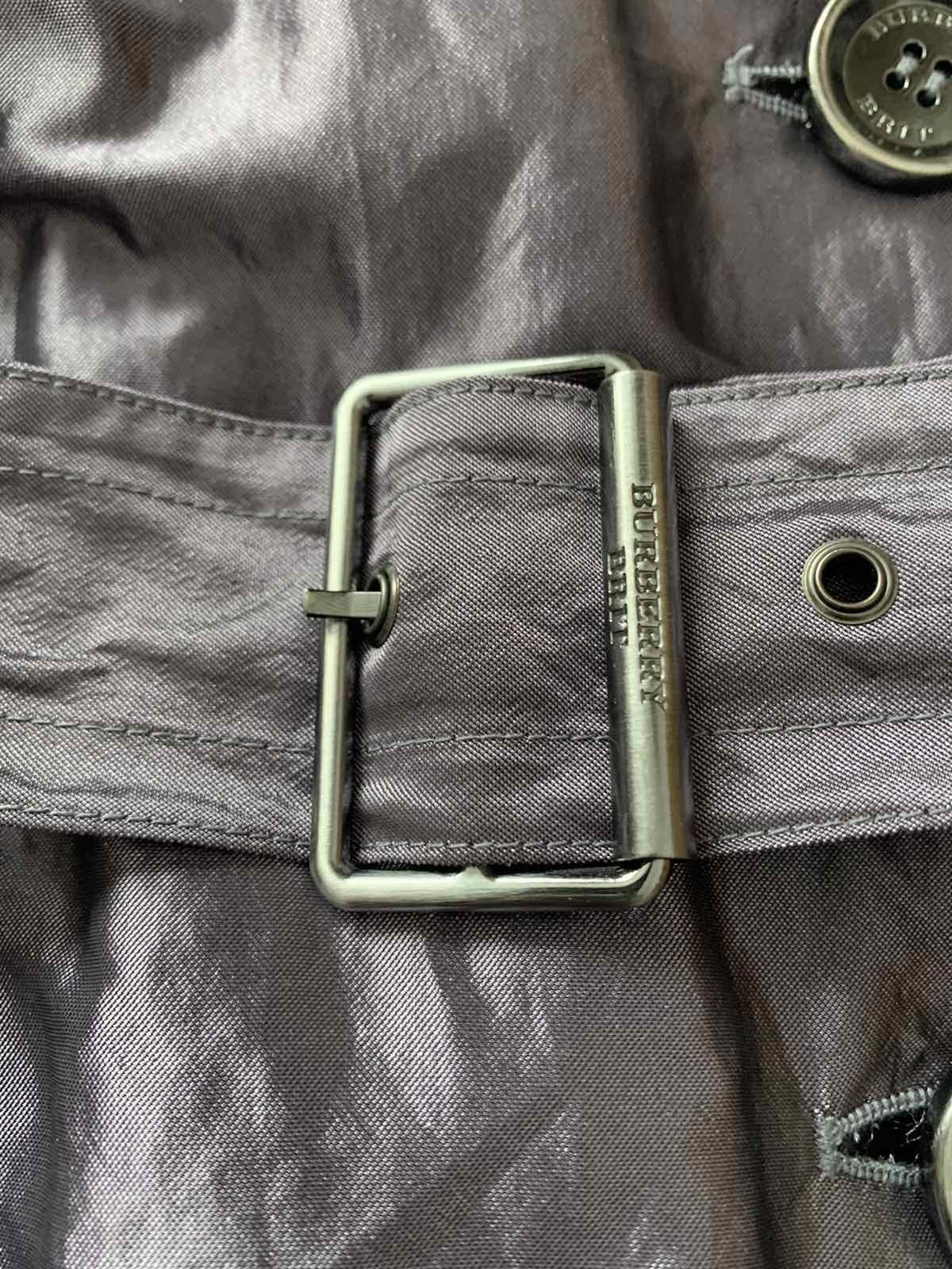 Burberry 🔥 Vintage Burberry Purple Shimmer Trench Coat Size S / US 4 / IT 40 - 3 Thumbnail