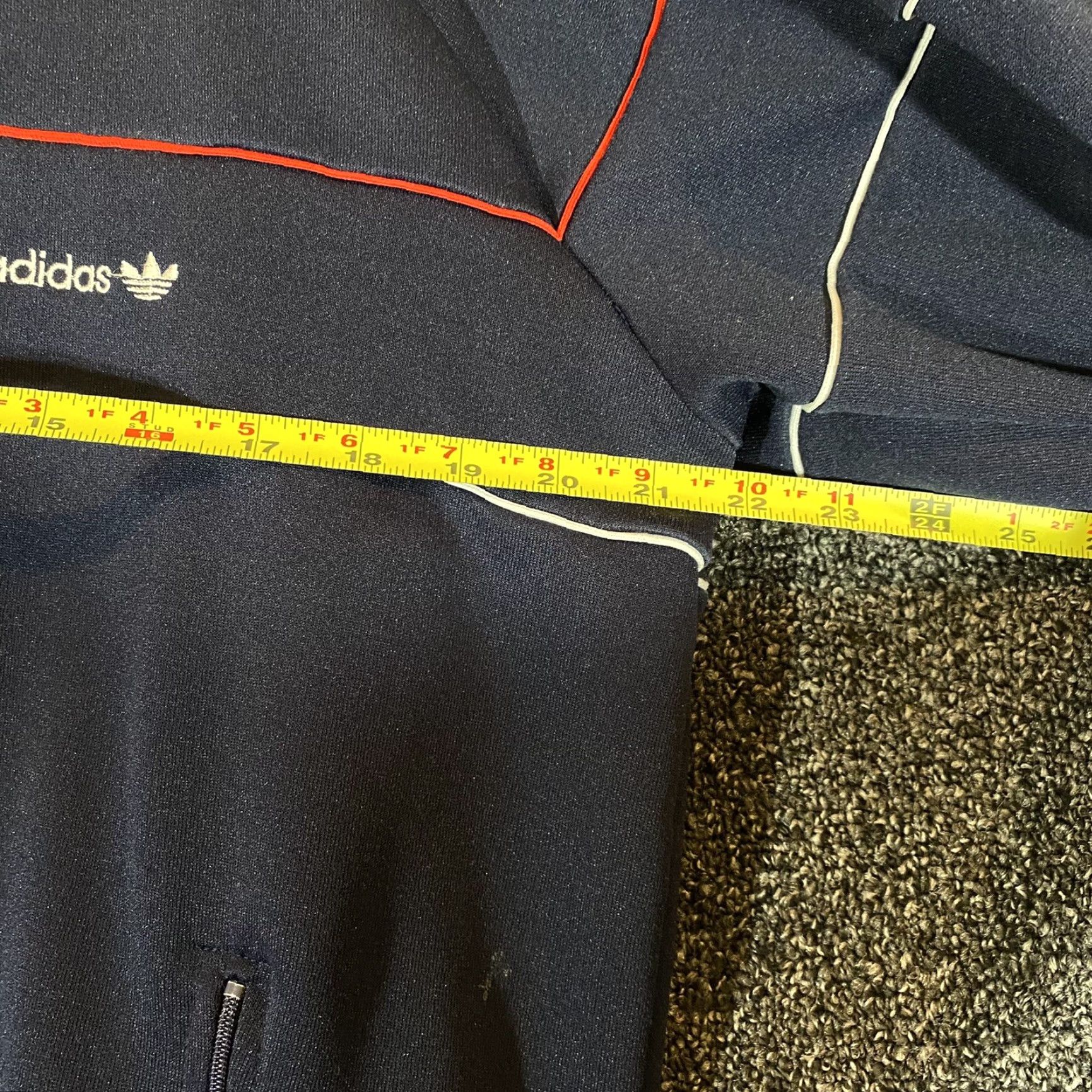 Adidas VINTAGE Adidas Jacket Track Blue Red Full Zip Mens Large L Pullover Activewear Size US L / EU 52-54 / 3 - 7 Thumbnail