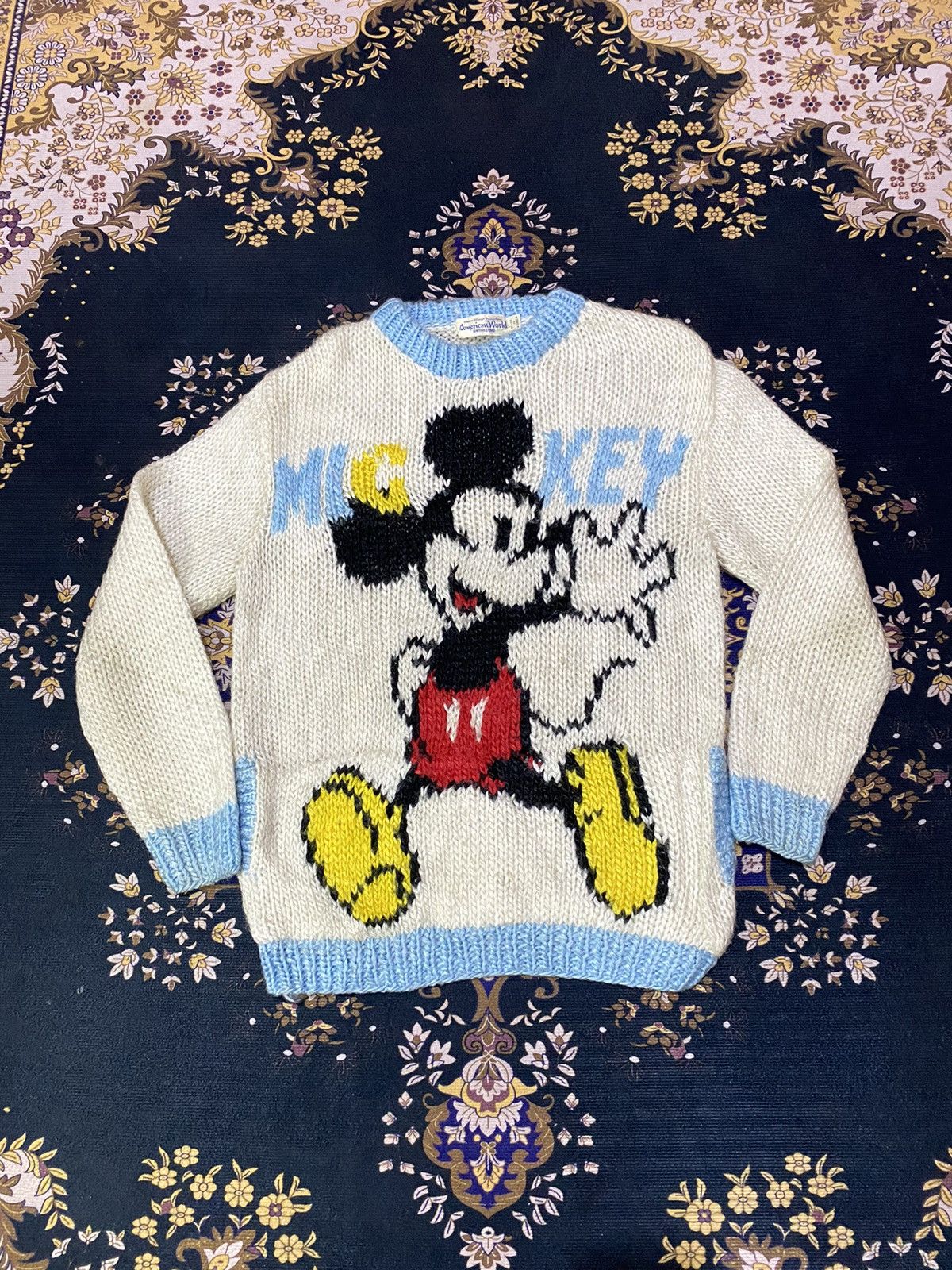 Disney × Vintage 80s Rare Mickey Mouse Disney Wool Knitwear | Grailed
