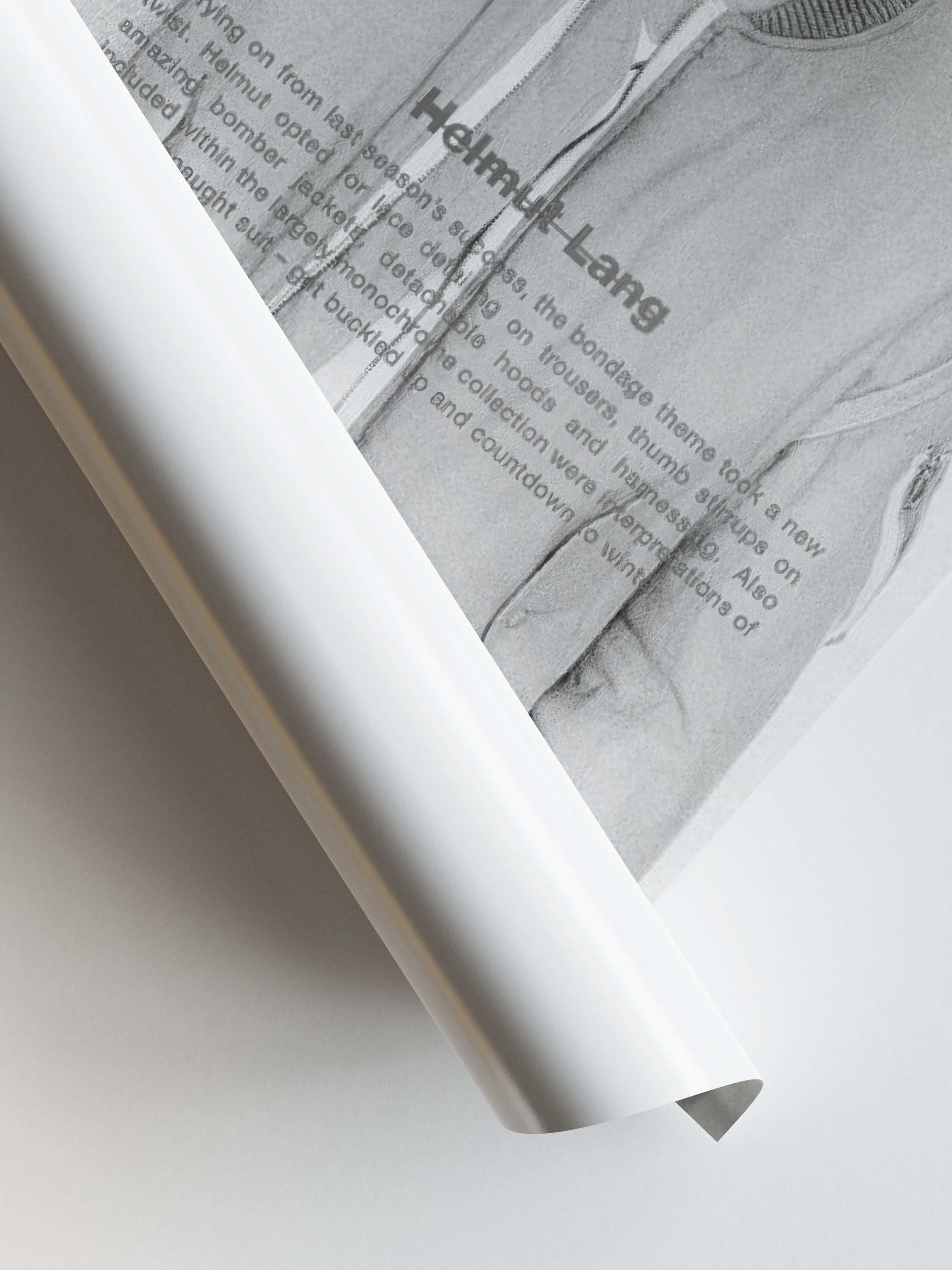 Helmut Lang 90s Helmut Lang Poster Gift Vintage Archive Lookbook Logo Size ONE SIZE - 4 Thumbnail