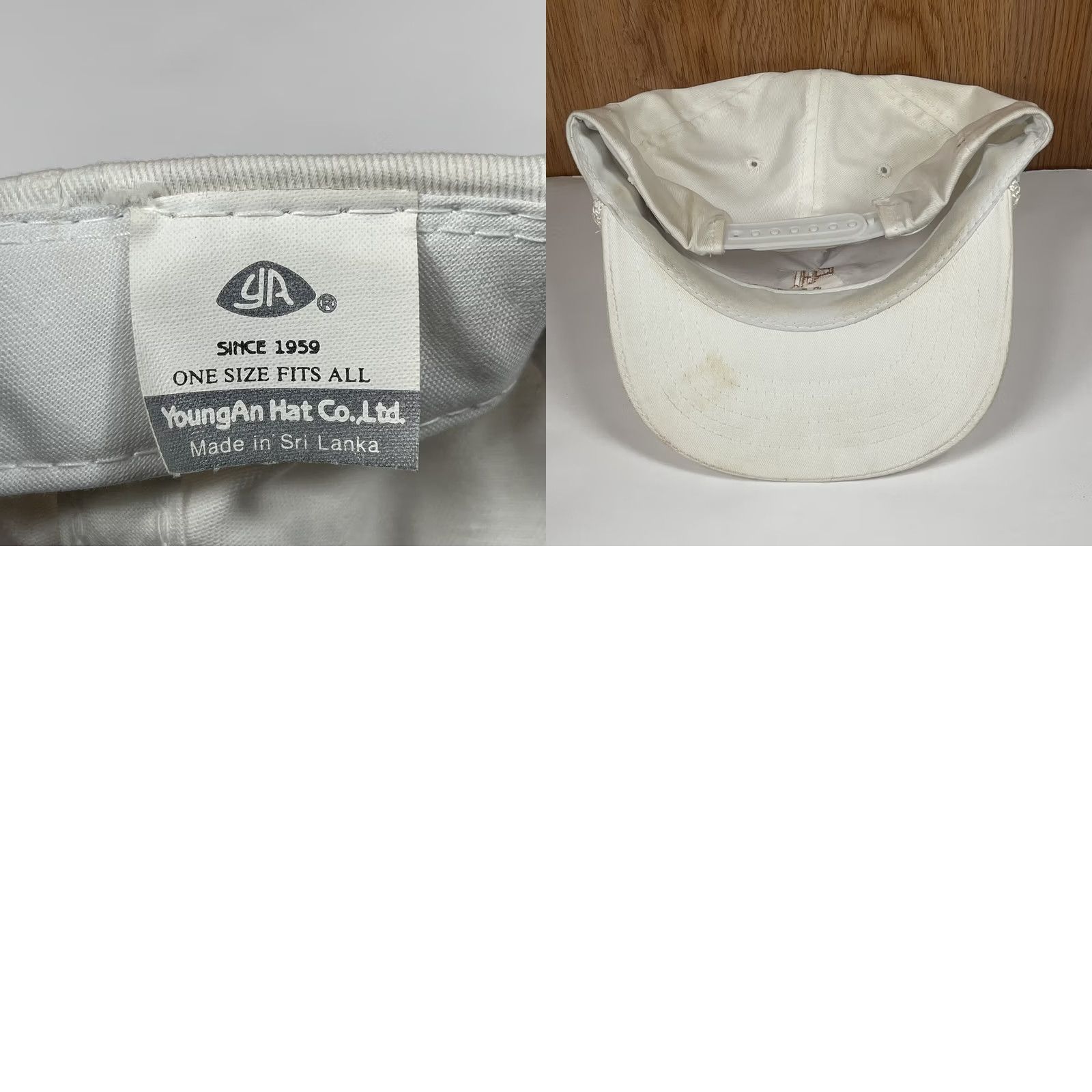 Roper VINTAGE YoungAn Cathey Hulton & Associates Trucker Hat Cap White Adjustable Rope Mens Size ONE SIZE - 8 Thumbnail