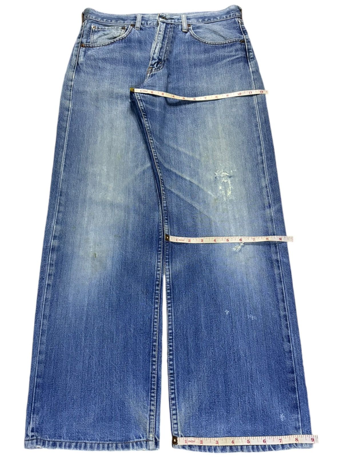 Levi's Vintage 90s Levis 503 Mud Wash Distressed Baggy Jeans Size US 32 / EU 48 - 14 Thumbnail