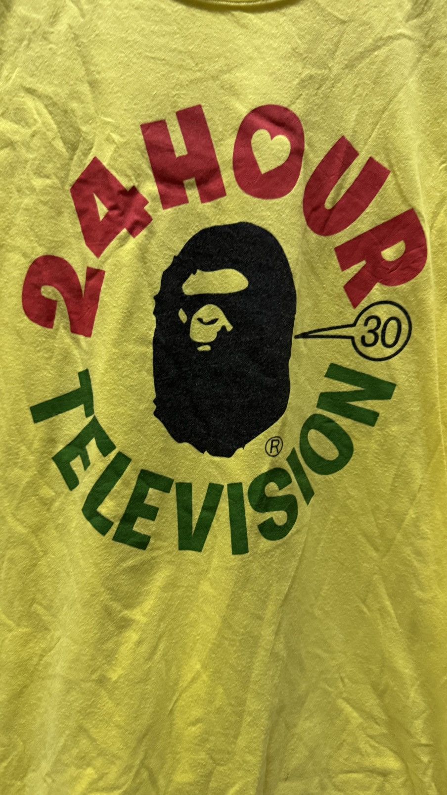 Vintage Vintage 90s Bape x 23 hour Television Size US L / EU 52-54 / 3 - 2 Thumbnail