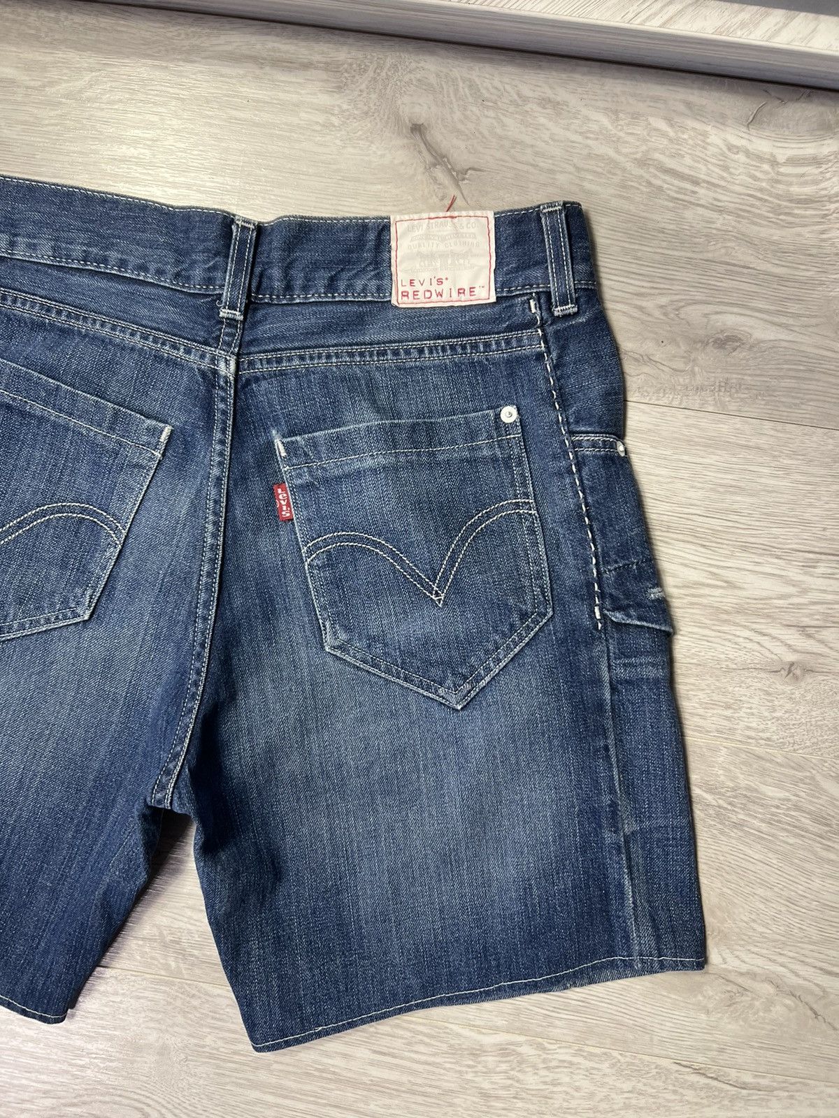Levi's × Levi's Vintage Clothing × Vintage Vintage Rare Levis Redwire Denim Jeans Shorts Size US 32 / EU 48 - 9 Thumbnail