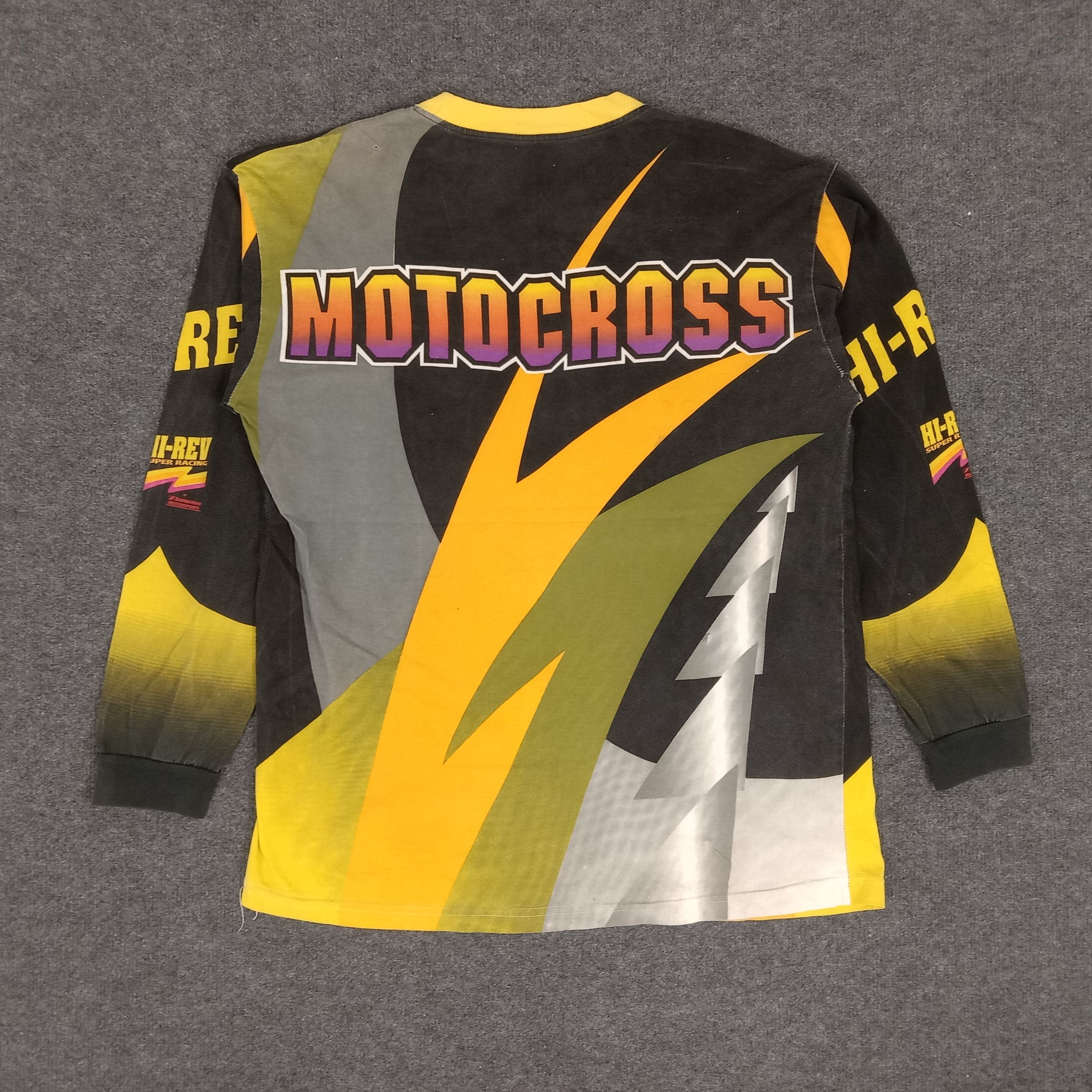 Japanese Brand × Vintage HI-REV Motocross Racing Long Sleeve Tshirt Size US XL / EU 56 / 4 - 3 Thumbnail