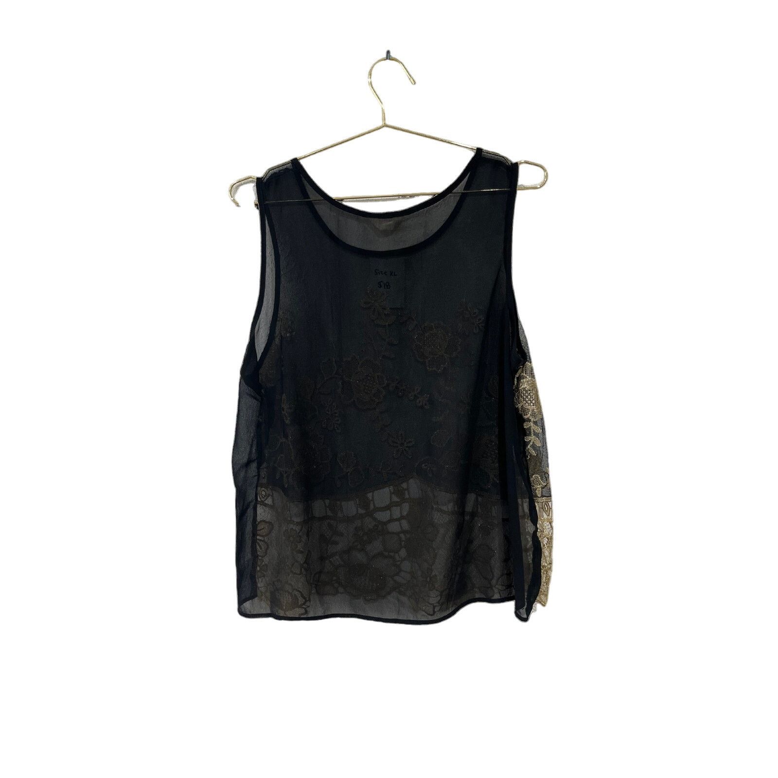 Other Vintage Sheer Embroidered Tank Size XL / US 12-14 / IT 48-50 - 2 Thumbnail
