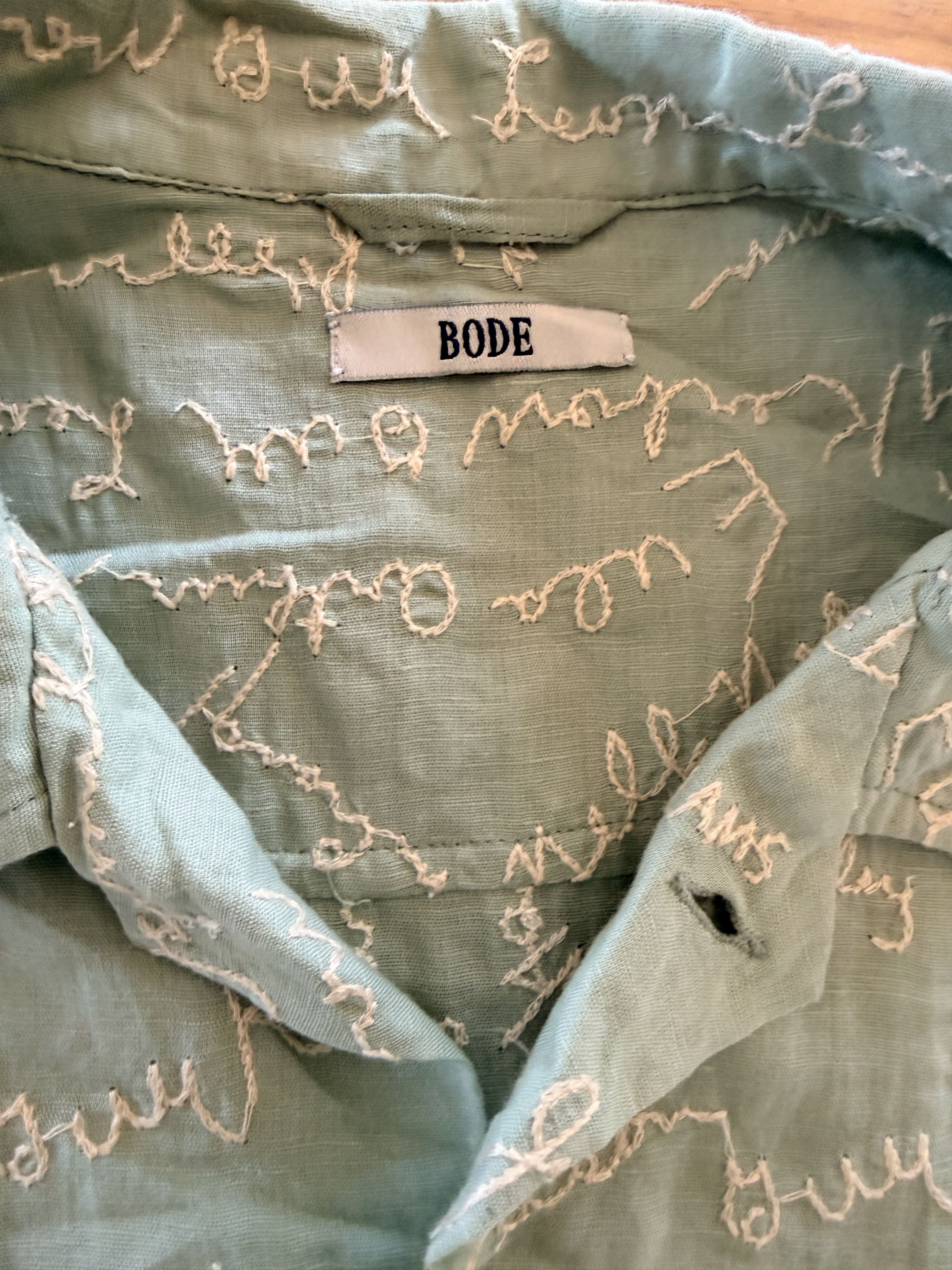 Bode Bode Powder Signature Short Sleeve Shirt — L/XL Size US L / EU 52-54 / 3 - 2 Thumbnail