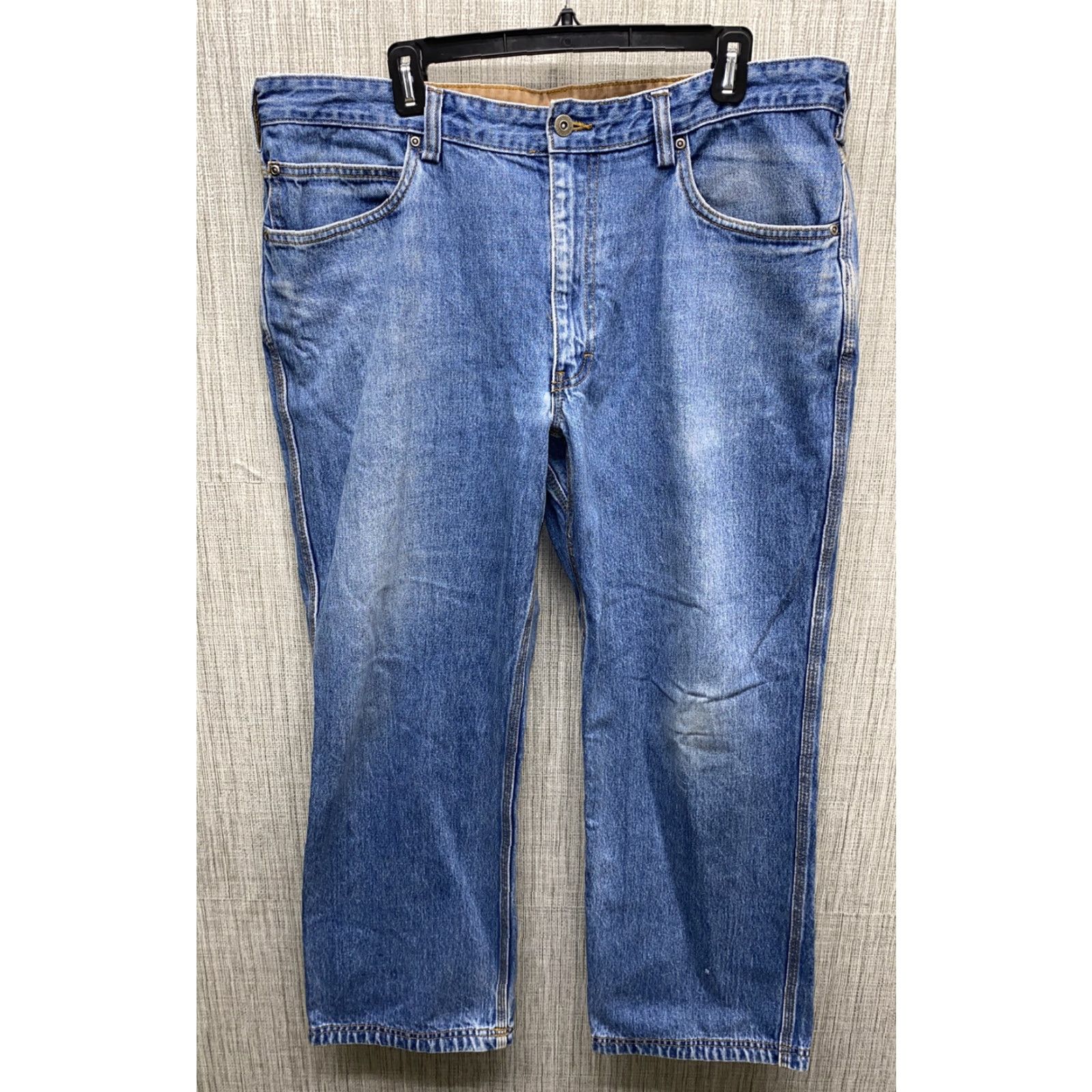 CO Duluth Jeans Mens Blue Cotton Zip Fly Regular Size 40 X 30 Denim Jeans Mens Size US 40 / EU 56 - 2 Thumbnail