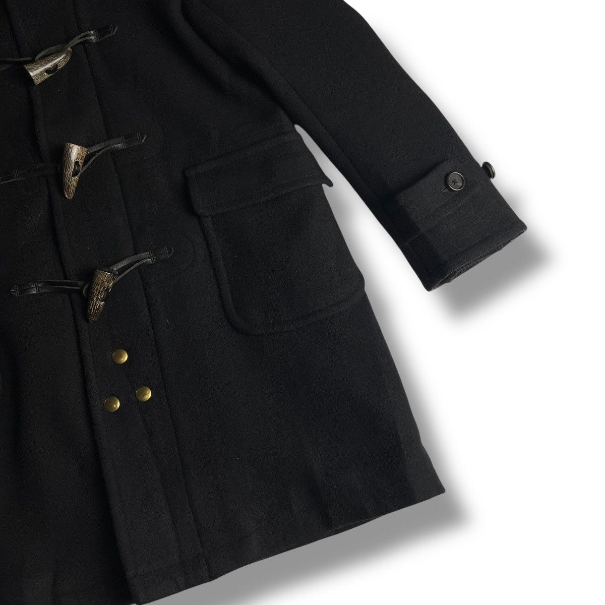Japanese Brand × MasterPiece × SCYE 🇯🇵 MASTERPIECE x SCYE HOODED WOOL DUFFLE COAT Size US M / EU 48-50 / 2 - 4 Thumbnail
