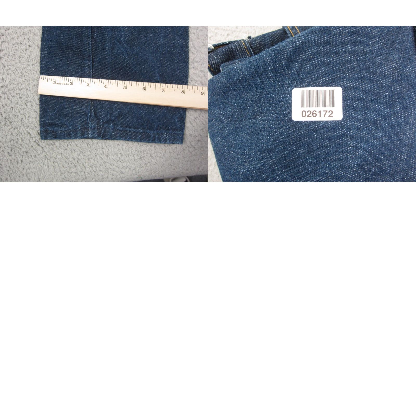 Denime VINTAGE d’Ogie Jeans Womens 11 26x34 Blue Denim Talon Zip 60s 70s Size 32" / US 10 / IT 46 - 11 Thumbnail