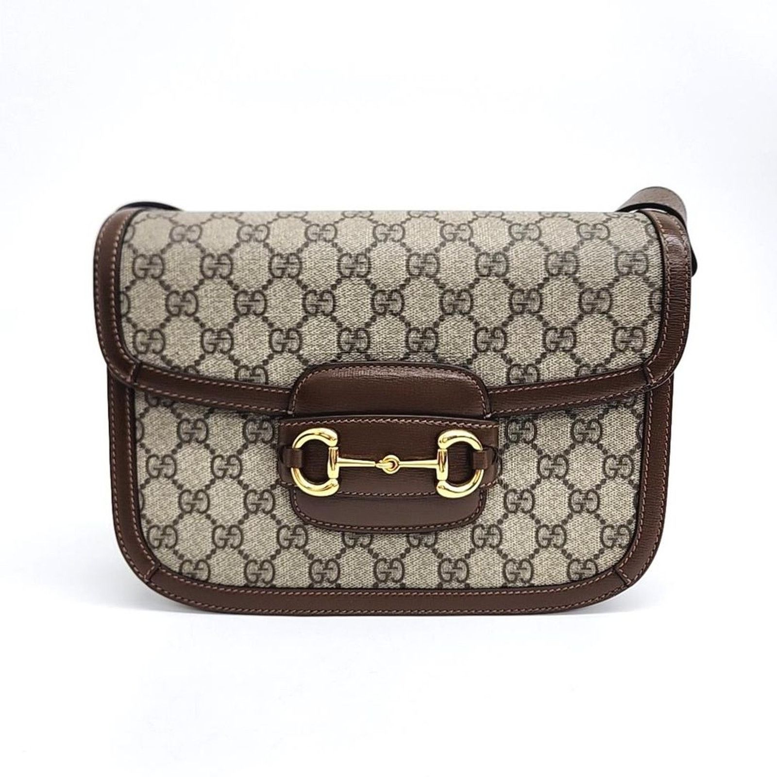 Gucci 1955 Horsebit Shoulder Bag (602204) (2954913) in Brown, Women's