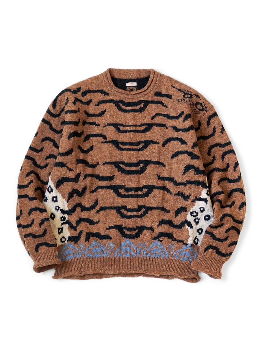Kapital Kapital 7G Nepal Tiger Crew Sweater Size US L / EU 52-54 / 3 - 2 Thumbnail