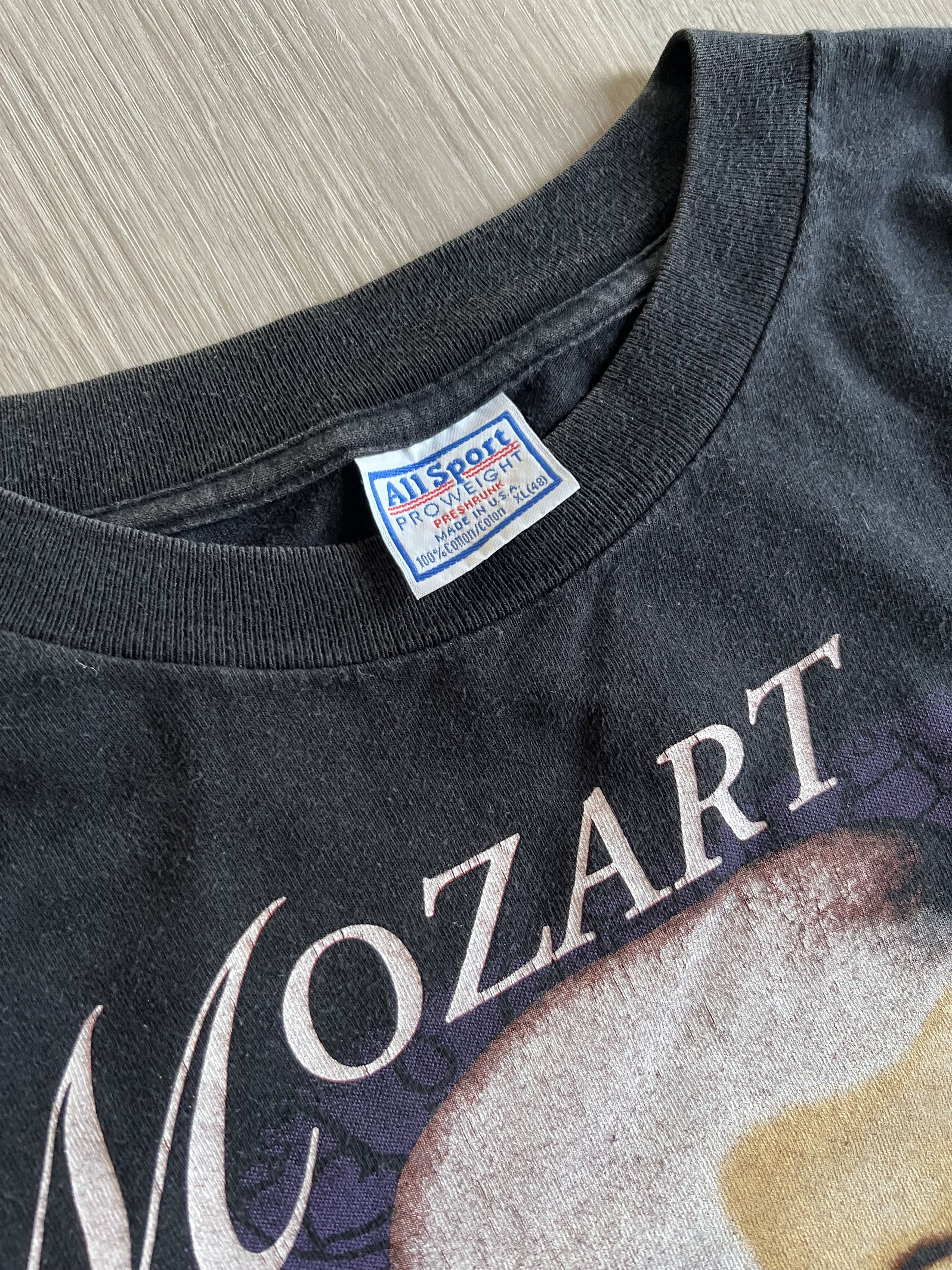 Vintage 90s Wolfgang Amadeus Mozart Classic Composer Tee Size US XL / EU 56 / 4 - 3 Thumbnail