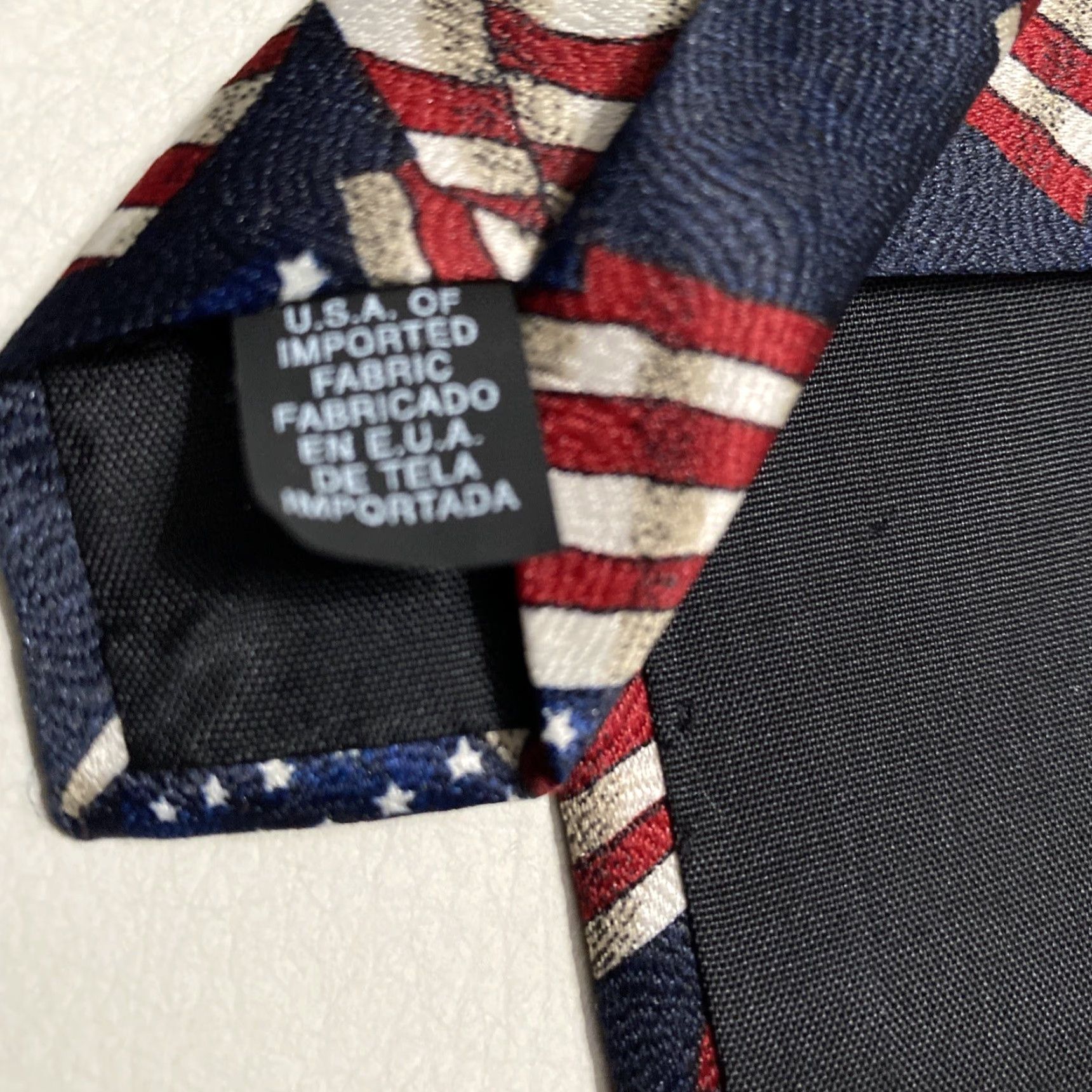 Vintage VINTAGE AMERICAN FLAG TIE MEN 56” Necktie Red White Blue Short 56" One America Mens Neckwear Pre Owned Size ONE SIZE - 6 Thumbnail