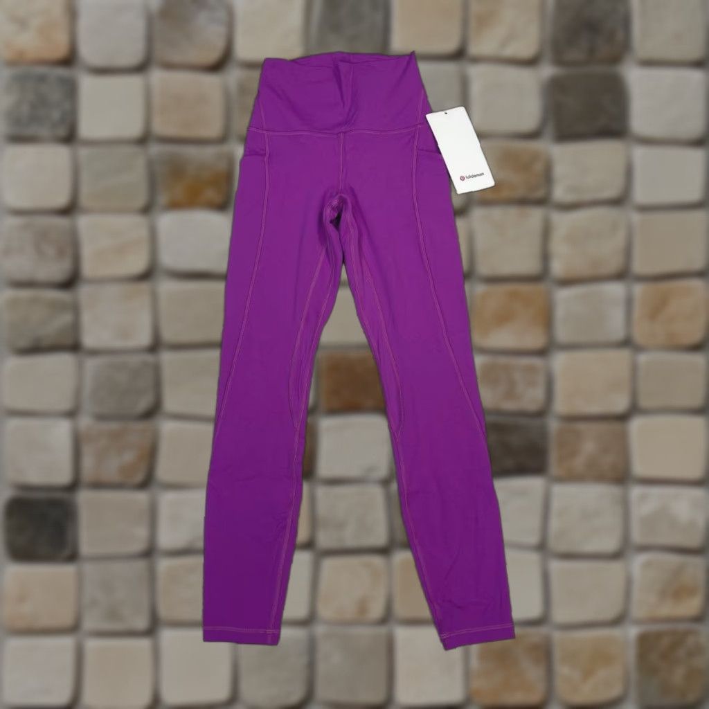 Lululemon Lululemon Align Pant Women 2 Purple Nylon Spandex Pockets Ankle Skinny Solid 24'' Inseam Athleisure Modern Size 26" / US 2 / IT 38 - 1 Thumbnail