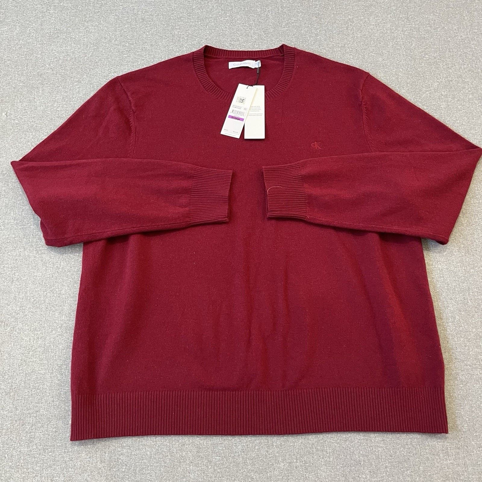 Calvin Klein $98 Men Calvin Klein CK Logo Wool Crewneck Classic XXL Size US XXL / EU 58 / 5 - 1 Thumbnail