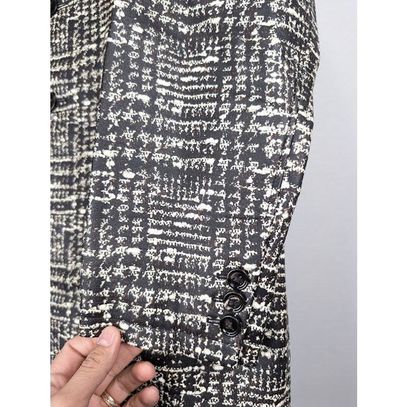Bottega Veneta o1rshd1 Doucle Prince Of Wales Coat in White/Fondant/Camel Size US M / EU 48-50 / 2 - 7 Thumbnail