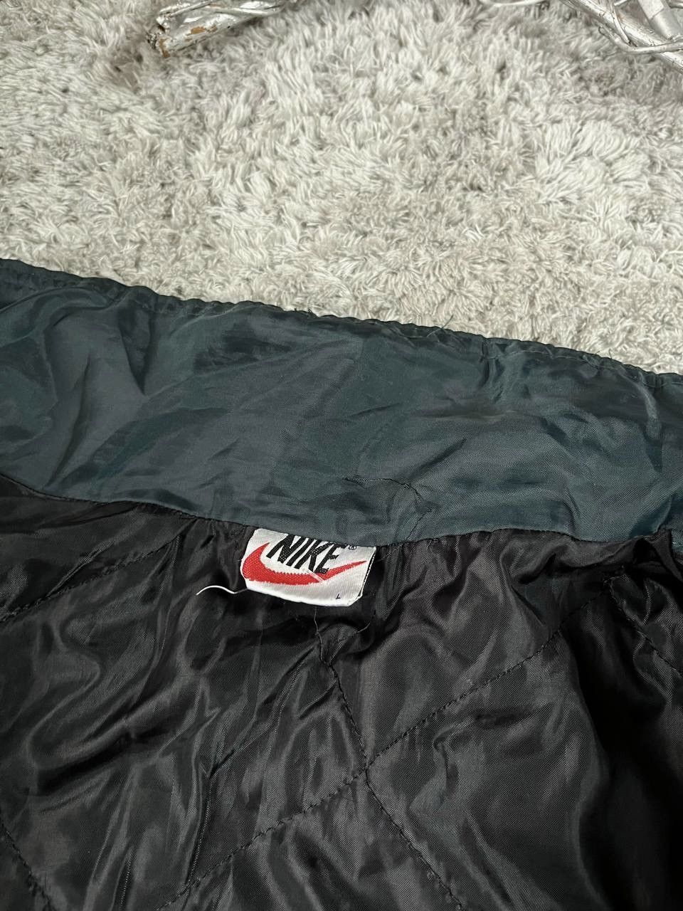 Nike × Vintage Vintage Nike 90s Rare Puffer Jacket Y2K Big Logo Swoosh Size US L / EU 52-54 / 3 - 8 Thumbnail