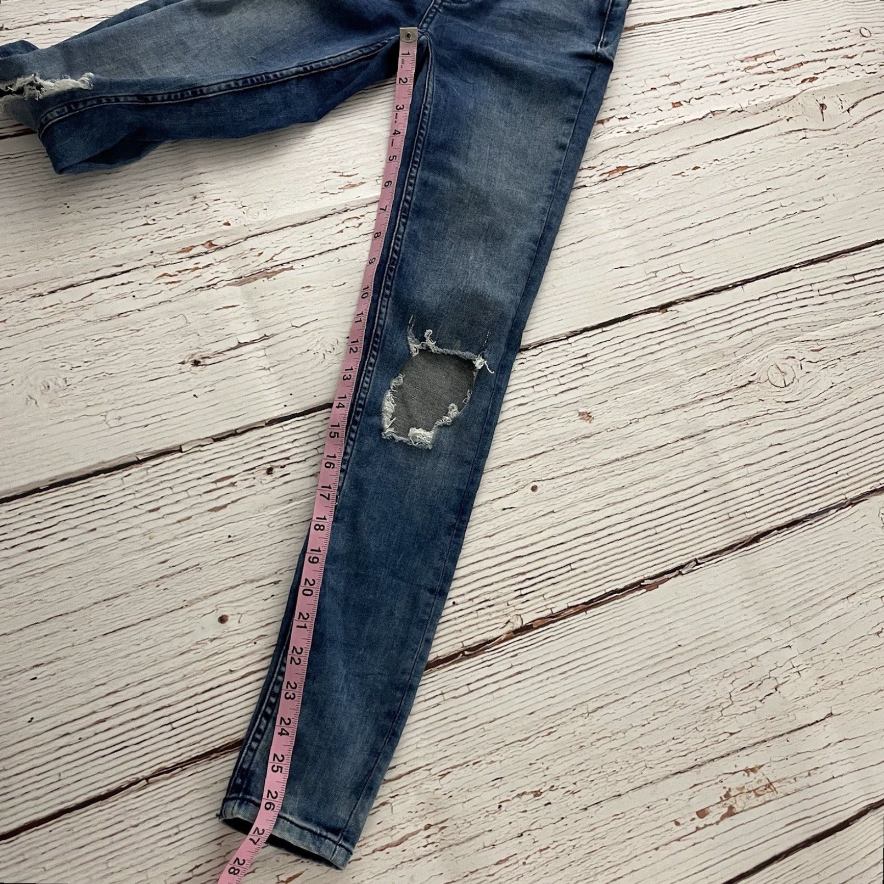 Free People Free People Jeans Denim Blue Skinny Womens 24 Size 42" / US 20 - 5 Thumbnail