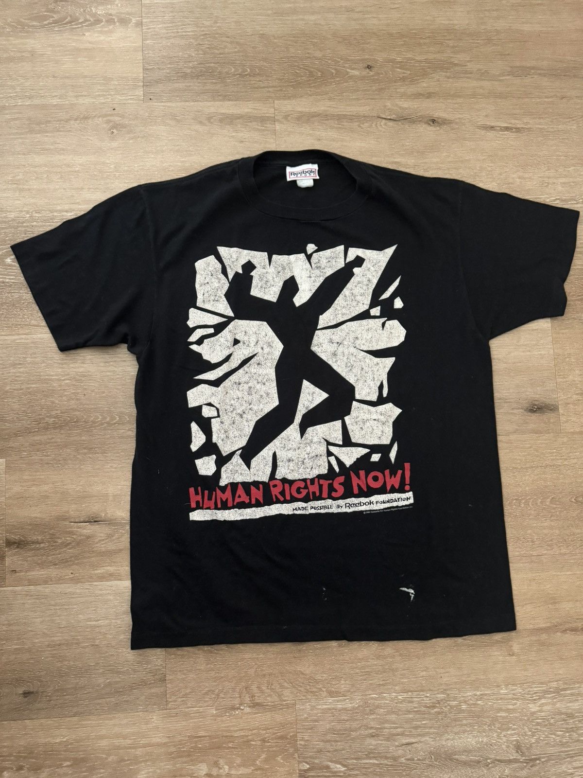 Reebok Human Rights Now! Reebok 1988 World Tour Concert Tee Large Size US L / EU 52-54 / 3 - 12 Thumbnail