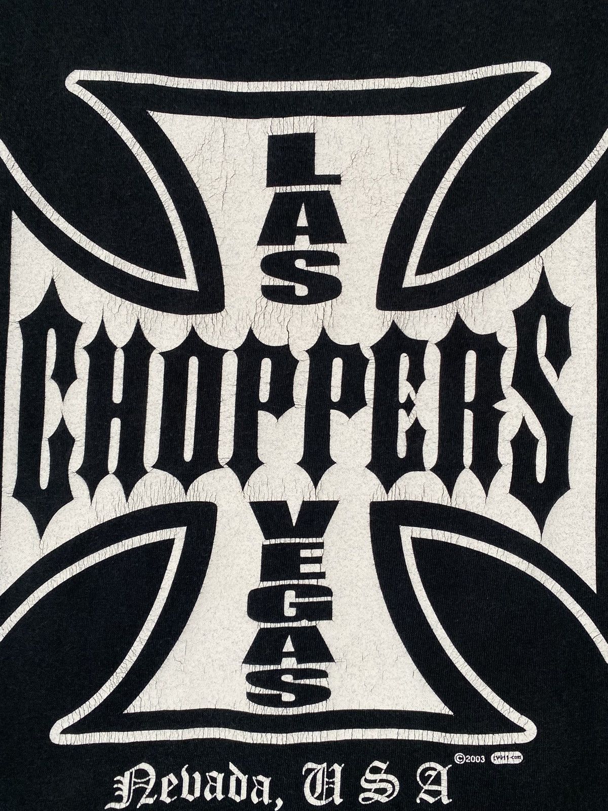 Other Vintage 2003 Las Vegas Chopper Distressed T-Shirt Womens Sm Size S / US 4 / IT 40 - 2 Thumbnail