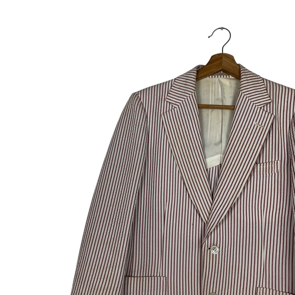 Pierre Cardin PIERRE CARDIN Striped Suit Jacket Blazers #2167-C95 Size US S / EU 44-46 / 1 - 6 Thumbnail