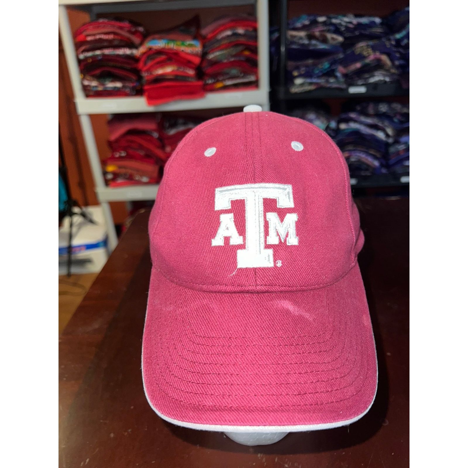 NCAA A&M Hat A&M University Maroon College Cap Headwear Size ONE SIZE - 2 Thumbnail