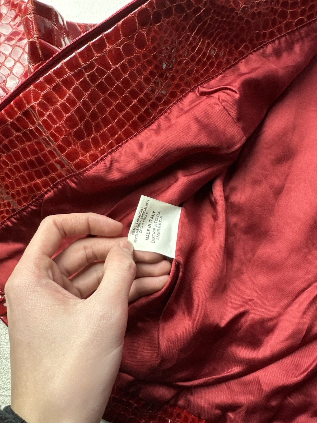 Other SEXY 18+🚨Y2K TYPE DIRTY SLIM FIT ZIP LEATHER JACKET Size S / US 4 / IT 40 - 11 Thumbnail