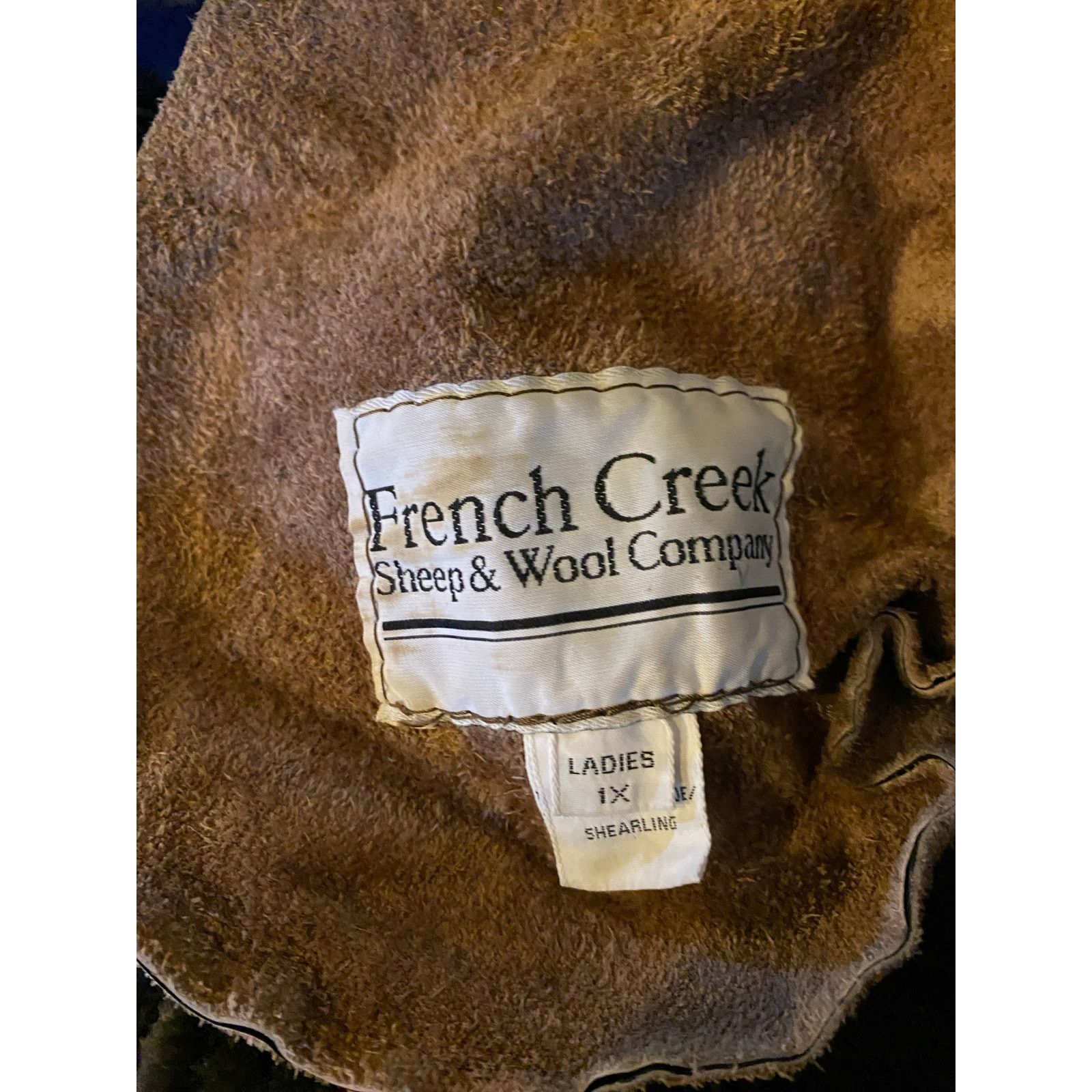 Other French Creek Sheep & Wool 100% Leather/Suede/Shearling Coat Size XL / US 12-14 / IT 48-50 - 4 Thumbnail