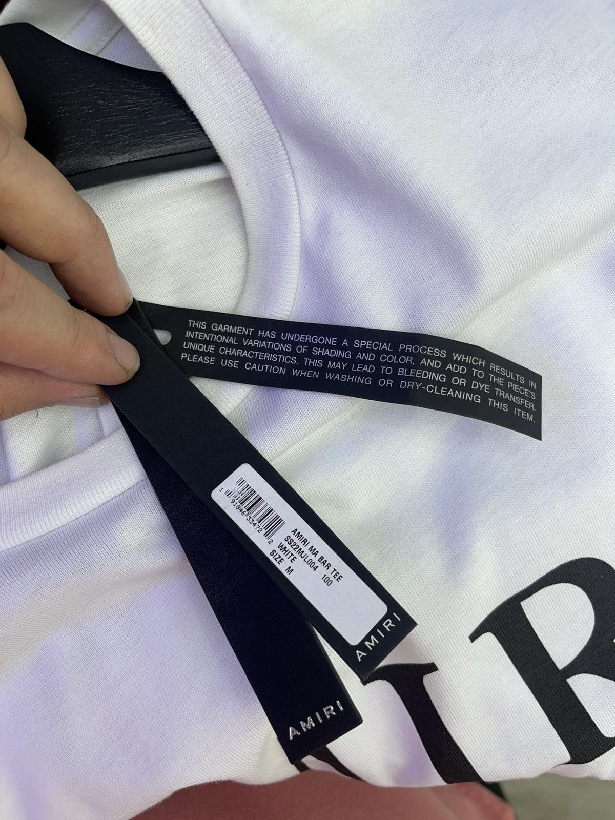 Amiri Amiri “MA Bar” tee (white) Size US M / EU 48-50 / 2 - 4 Thumbnail