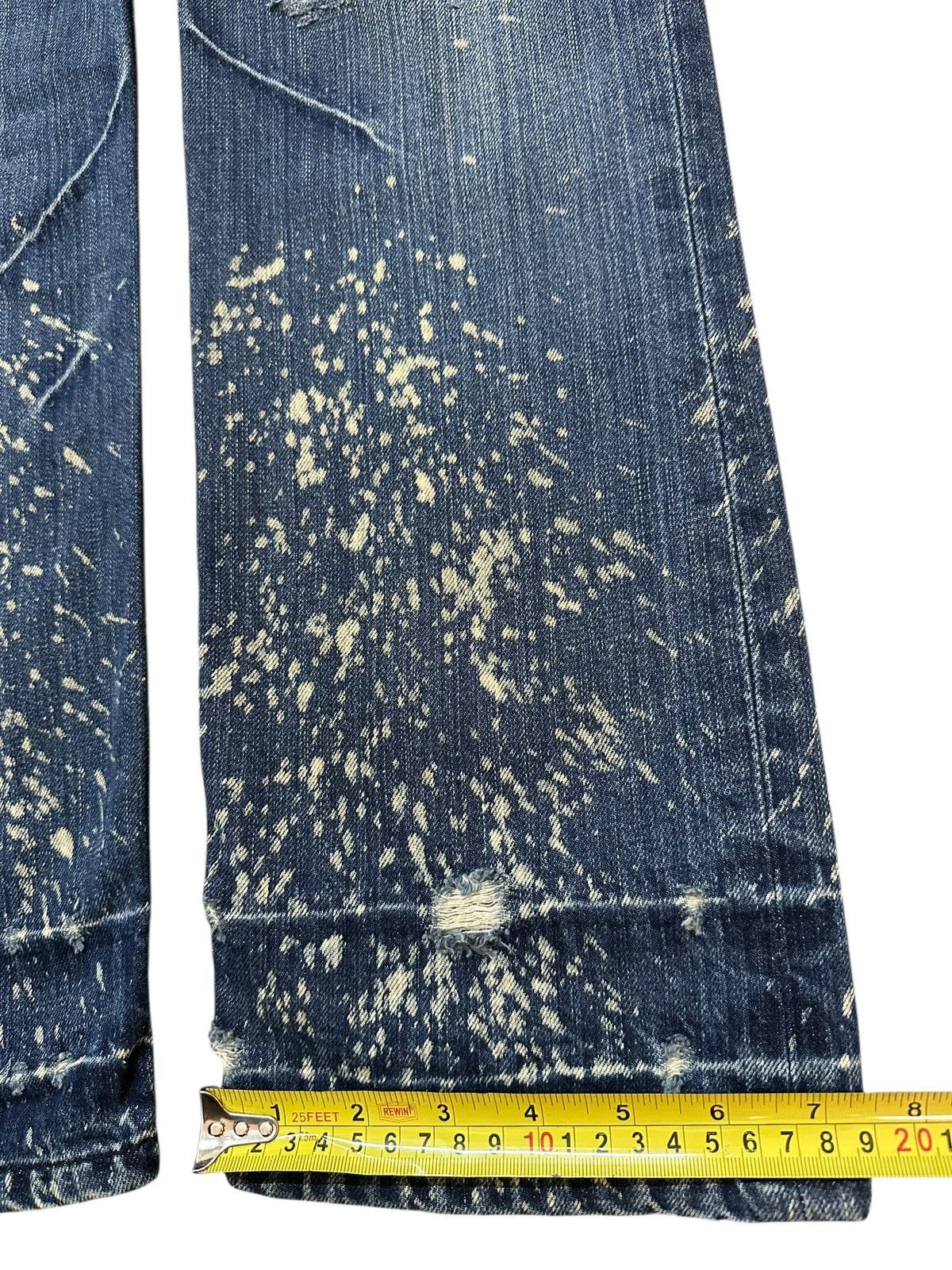 Japanese Brand Vintage Japanese Brand Faded Wash Paint Splatter Style Jeans Size US 28 / EU 44 - 16 Thumbnail