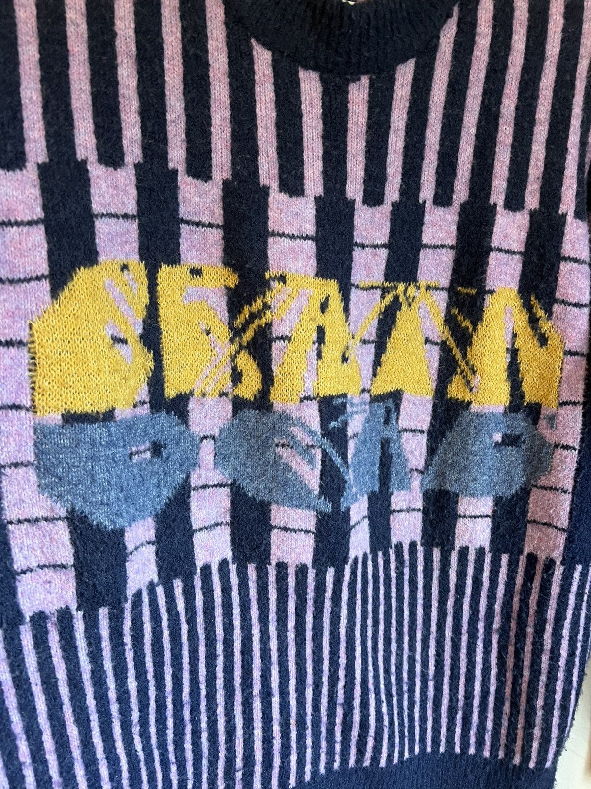 Brain Dead Brain Dead Varied Stripe Mock Neck Sweater Size US L / EU 52-54 / 3 - 2 Thumbnail