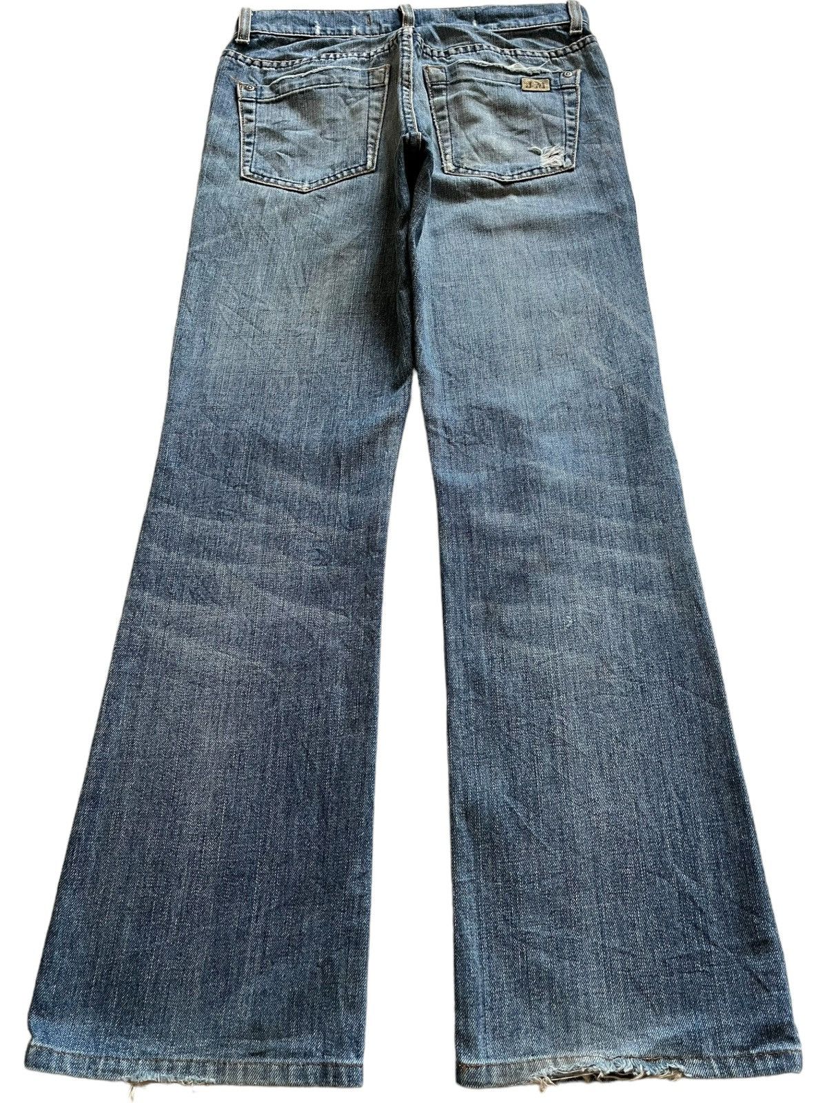 Japanese Brand Vintage Japanese Brand Faded Wash Distressed Flared Jeans Size US 29 - 2 Thumbnail