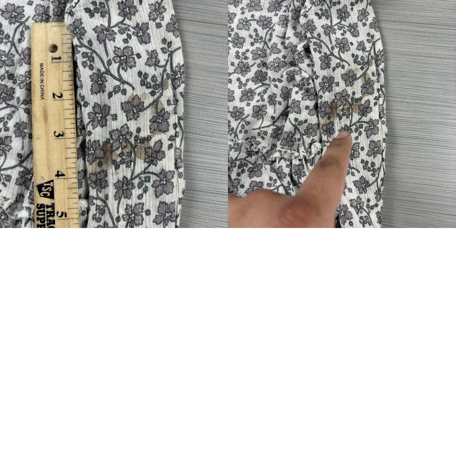 Polo Ralph Lauren Denim & Supply Shirt Dress Womens Small White Floral Boho Shirt Dress