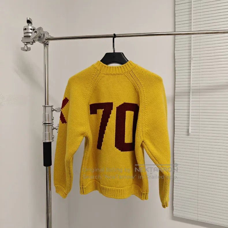 Kenzo Kenzo Yellow Knit Sweater Size M / US 6-8 / IT 42-44 - 2 Thumbnail