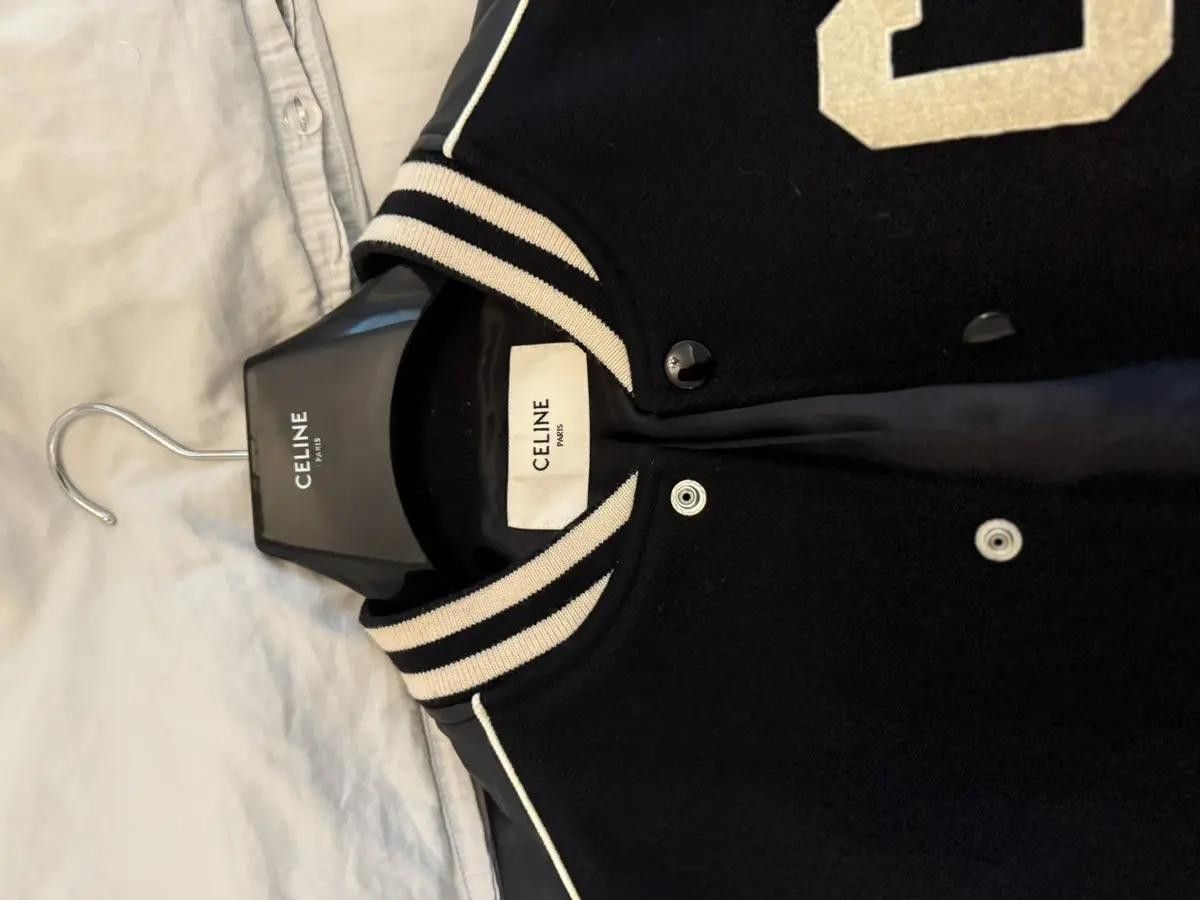 Celine Celine Varsity Leather Jacket Size US M / EU 48-50 / 2 - 4 Thumbnail
