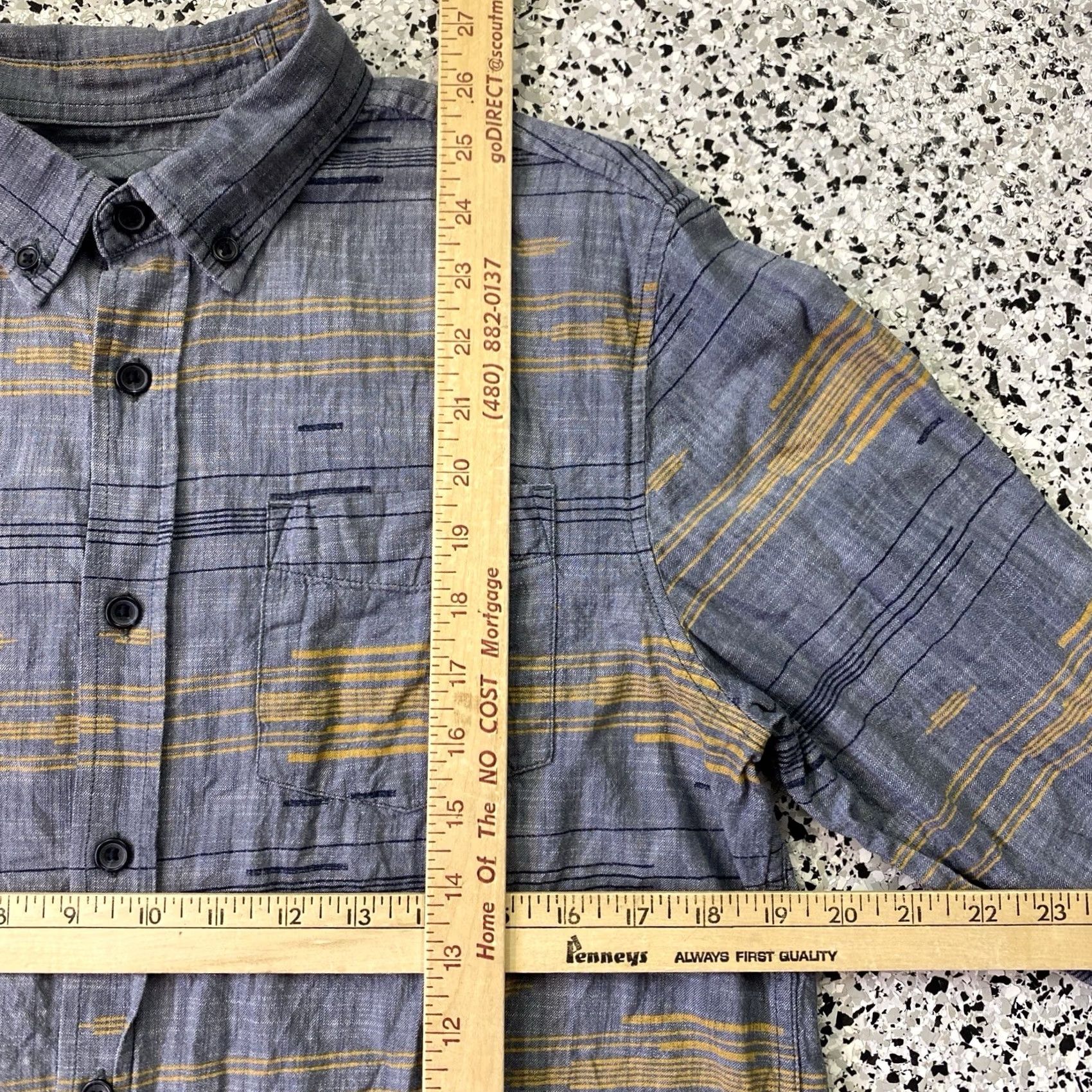 Prana Prana Button-Up Shirt Mens Small Blue Organic Cotton Hiking Long Sleeve Plaid Casual Bag? Size US S / EU 44-46 / 1 - 2 Thumbnail
