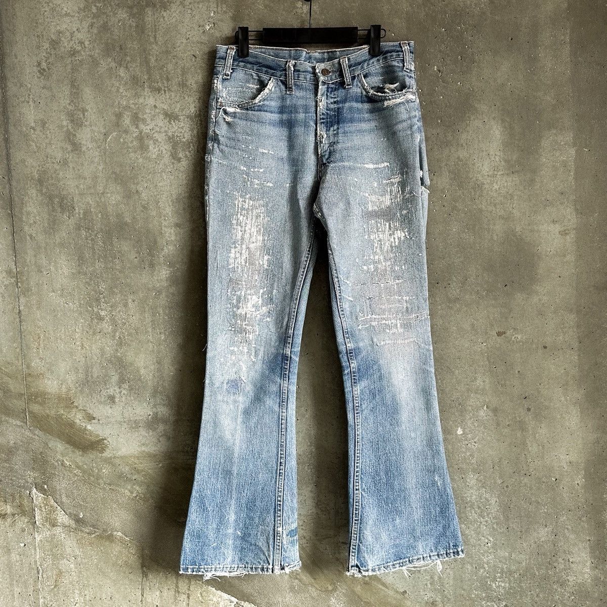 Levi's Vintage Levis THRASHED 646 Repair Flared Denim Size US 31 - 4 Thumbnail