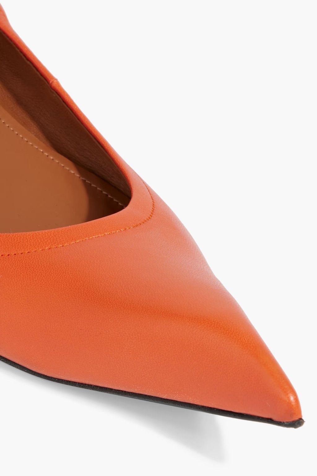 Marni o1y1025 Leather Ballet Flats in Orange Size US 10 / IT 40 - 3 Thumbnail