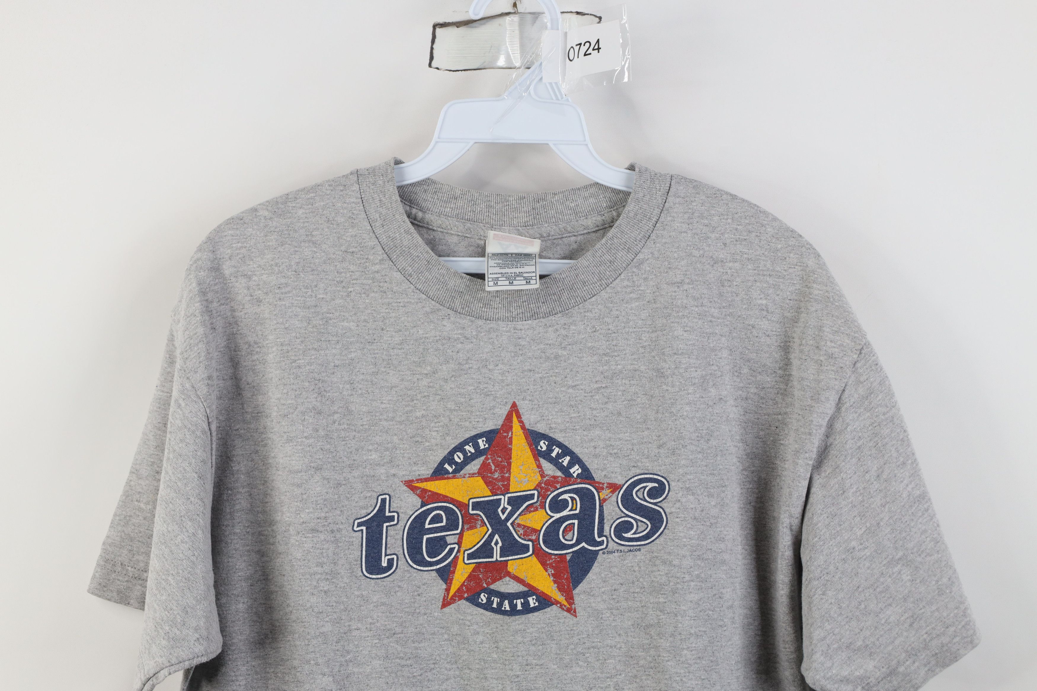 Vintage Vintage Y2K 2004 Lone Star State Texas T-Shirt Heather Gray Size US M / EU 48-50 / 2 - 2 Thumbnail