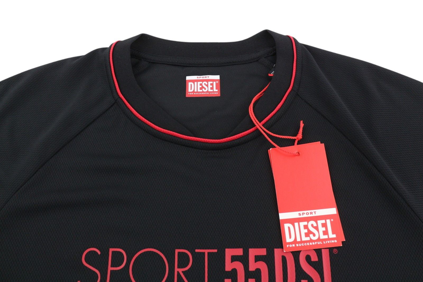 Diesel AMTEE-CROSSOON-WT15 L Black 55DSL Jersey T-Shirt 84117 Size US L / EU 52-54 / 3 - 4 Thumbnail