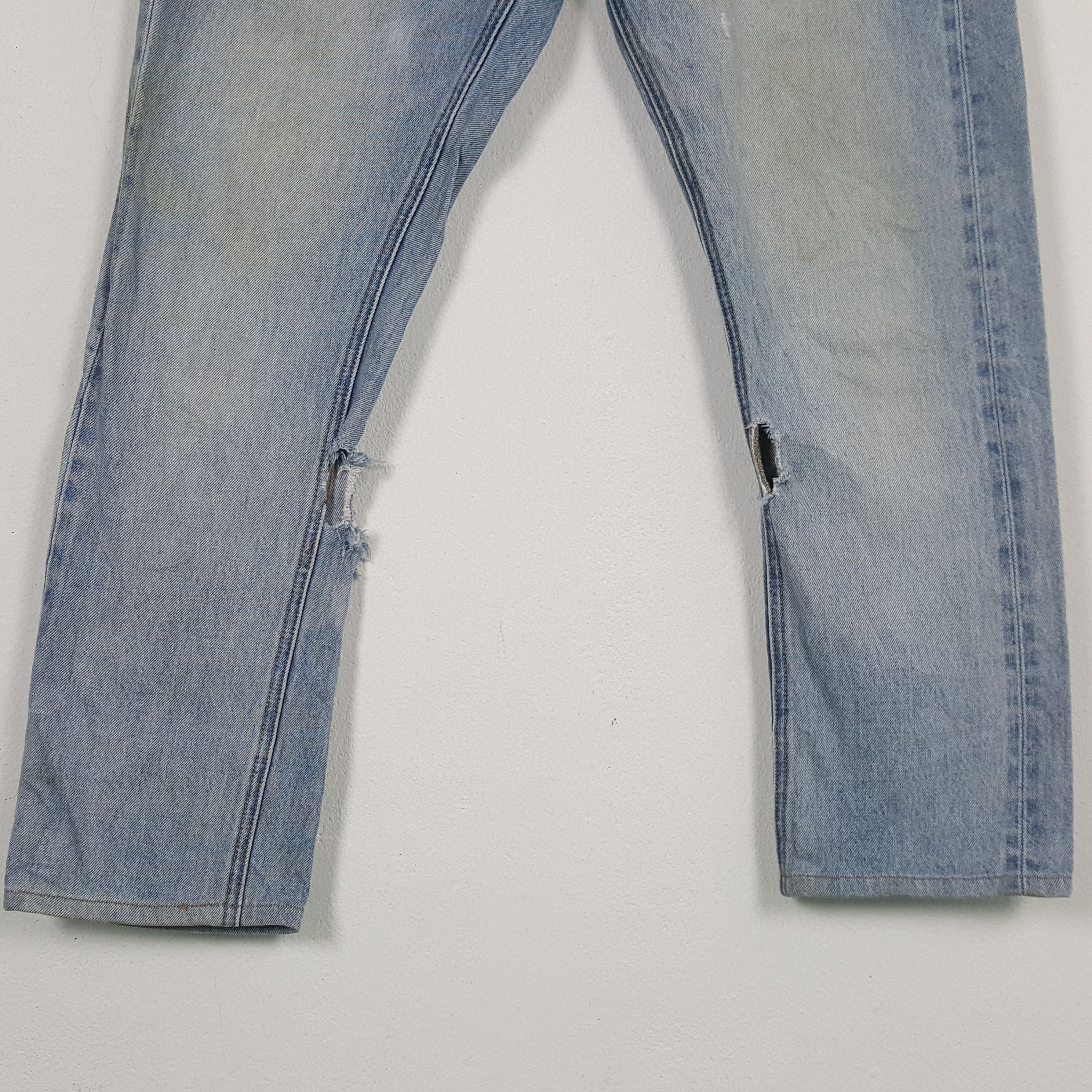 Andy Warhol × Billabong × Vintage Vintage ANDY WARHOL X BILLABONG Rare Design Distressed Jeans Size US 34 / EU 50 - 3 Thumbnail