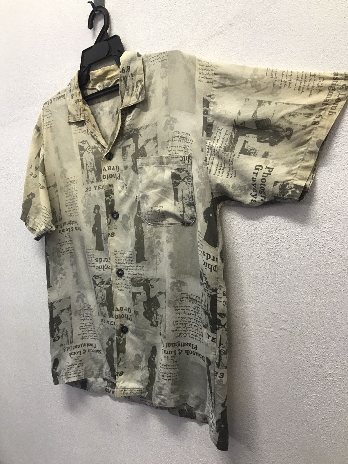 Vintage Vintage G-House Pour Homme Short Sleeve Shirt Button Ups Size US M / EU 48-50 / 2 - 4 Thumbnail
