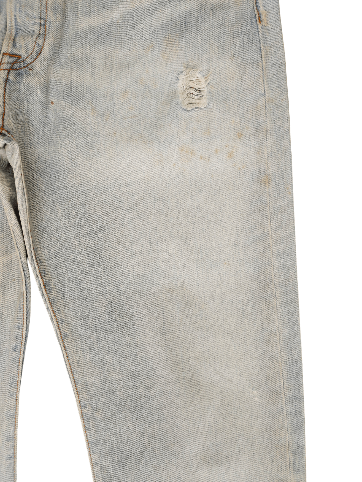 Levi's Size 36x34 Vintage Levis 501 Light Wash Jeans Distressed Size US 36 / EU 52 - 9 Thumbnail