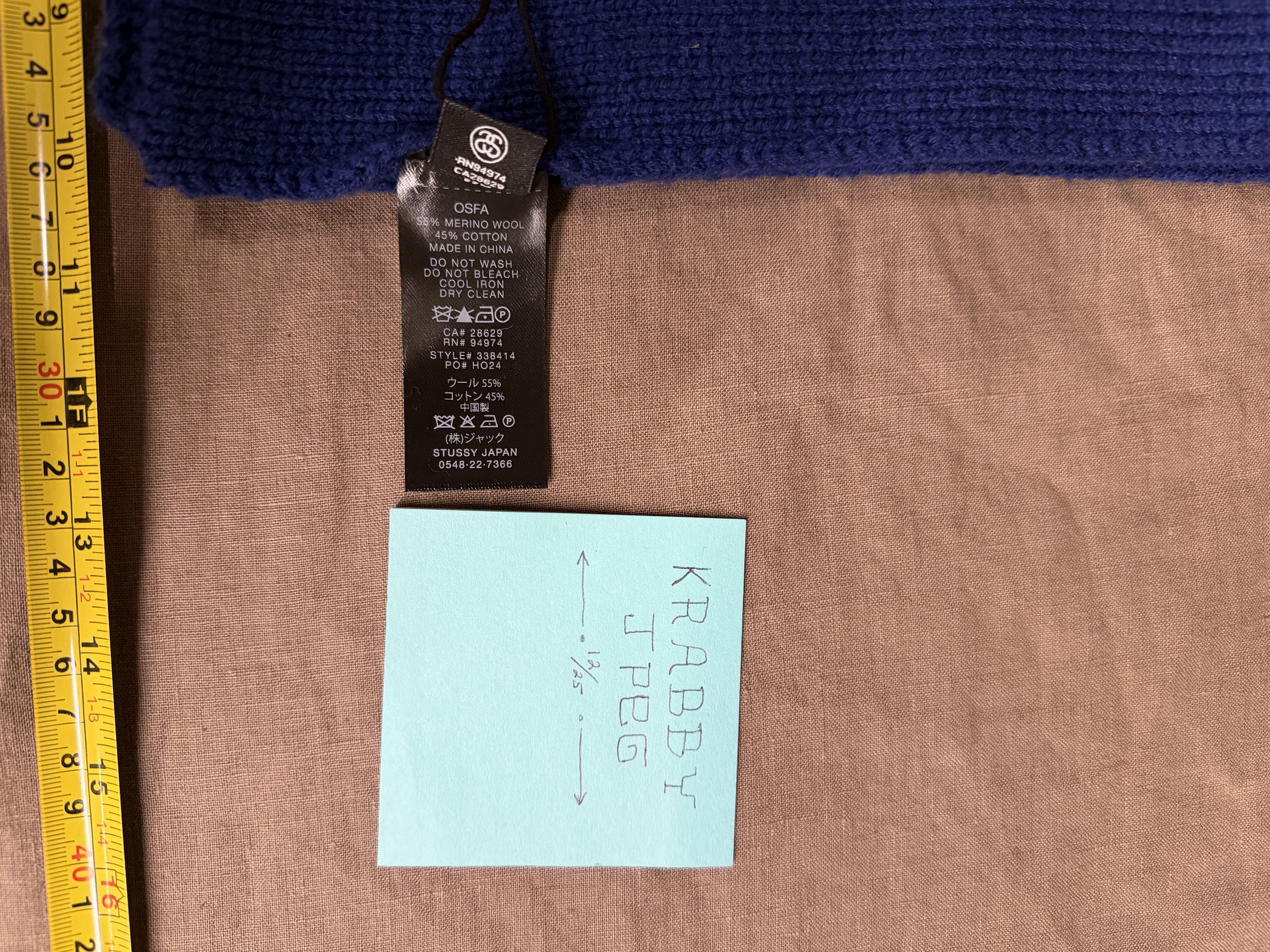 DENIM TEARS × Stussy Denim Tears x Stussy Scarf Size ONE SIZE - 6 Thumbnail