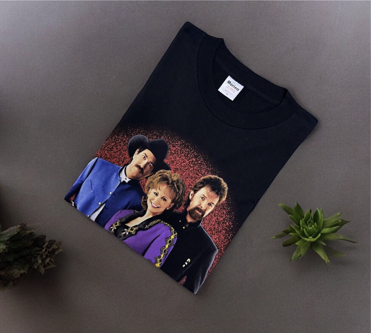 Band Tees Vintage Dunn Reba & Brooks Tour Tee 1997 Size US XL / EU 56 / 4 - 1 Thumbnail