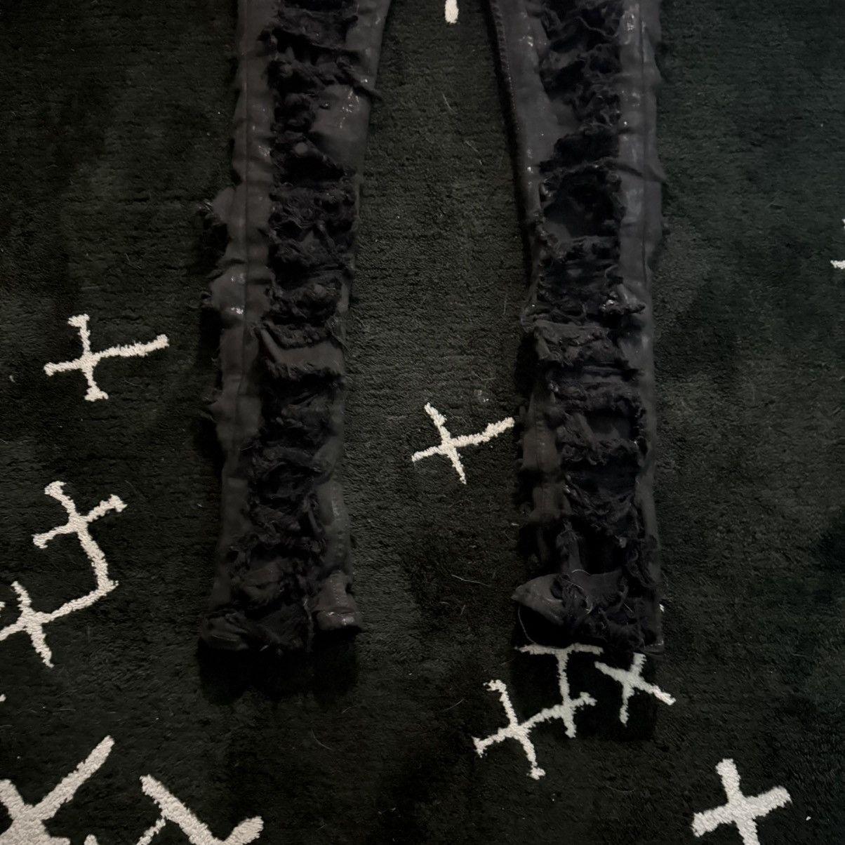 Rick Owens Rick Owens Detroit Slashed Denim Pants Size US 31 - 3 Thumbnail