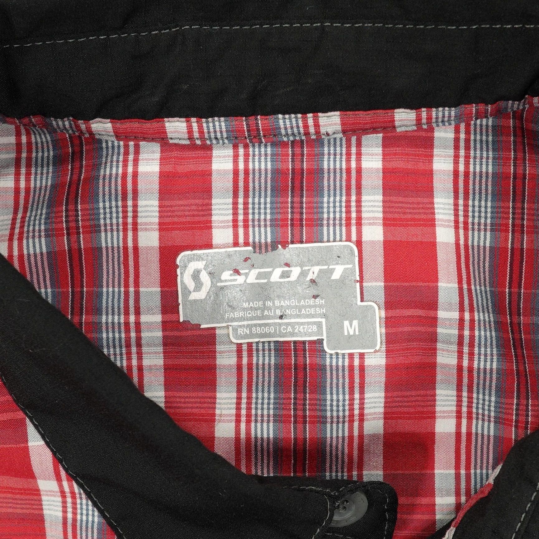 Vintage Scott Sports Shirt Mens Medium Black Red Plaid Western Yoke Button-Down Casual Shirt Size US M / EU 48-50 / 2 - 4 Thumbnail